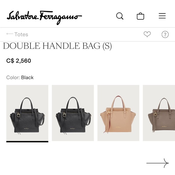 Ferragamo Double Handle Bag (S) - Picture 15 of 16